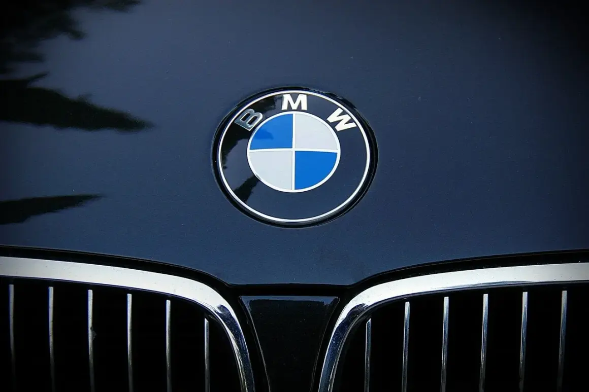Logo BMW na ciemnym lakierze. To symbol niemieckiej precyzji i innowacji, co oznacza BMW.