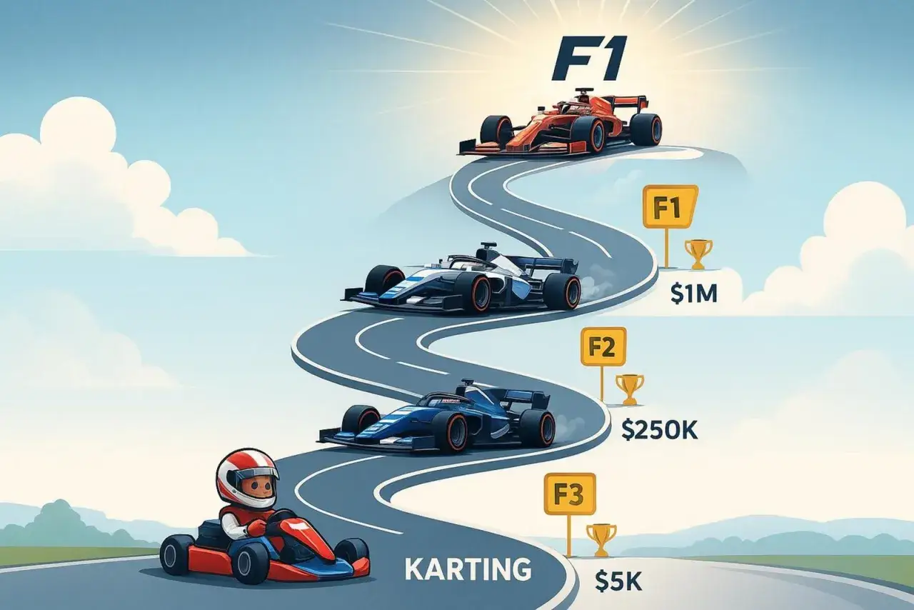Droga do F1: od kartingu po wyścigowe bolidy. Poznaj ścieżkę kariery kierowcy F1.
