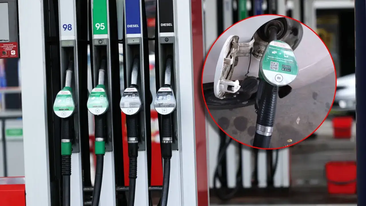Dostępne są różne rodzaje paliwa, w tym oznaczenie benzyny 95. Dystrybutory oferują również 98, Diesel i Diesel B7.