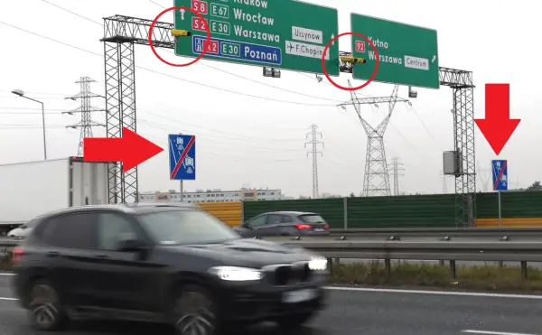 Kamery odcinkowego pomiaru prędkości na trasie do Warszawy. Uważaj na znaki!